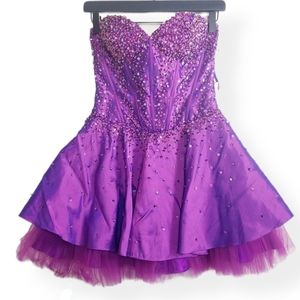 ASPEED Prom dress Strapless Sweetheart bead embellished Size XSMALL